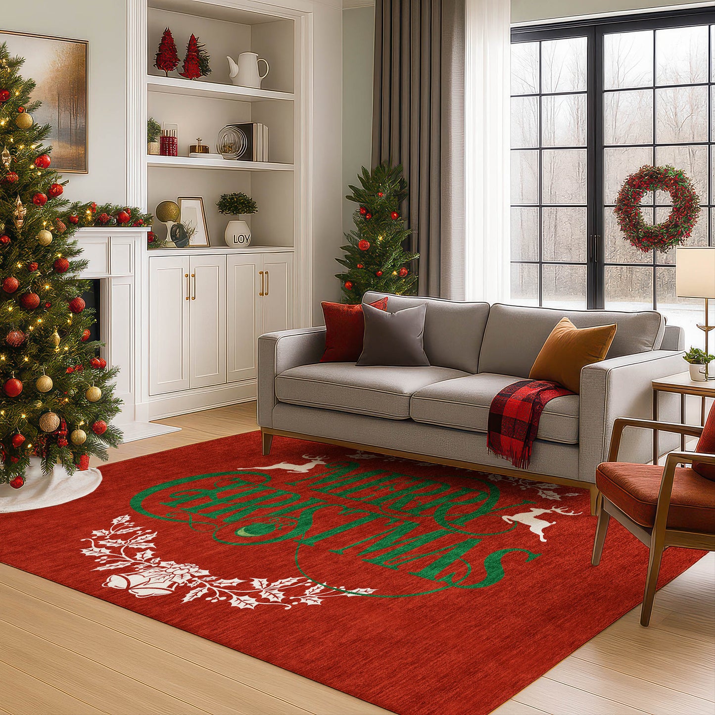 Dalyn Rugs Merry & Bright Red Holiday