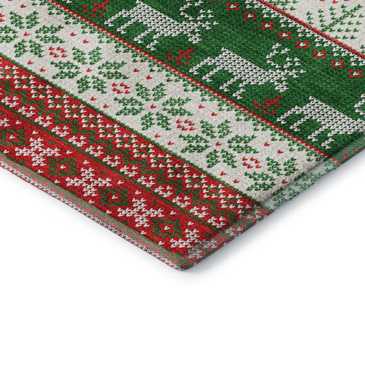 Dalyn Rugs Merry & Bright Red Holiday