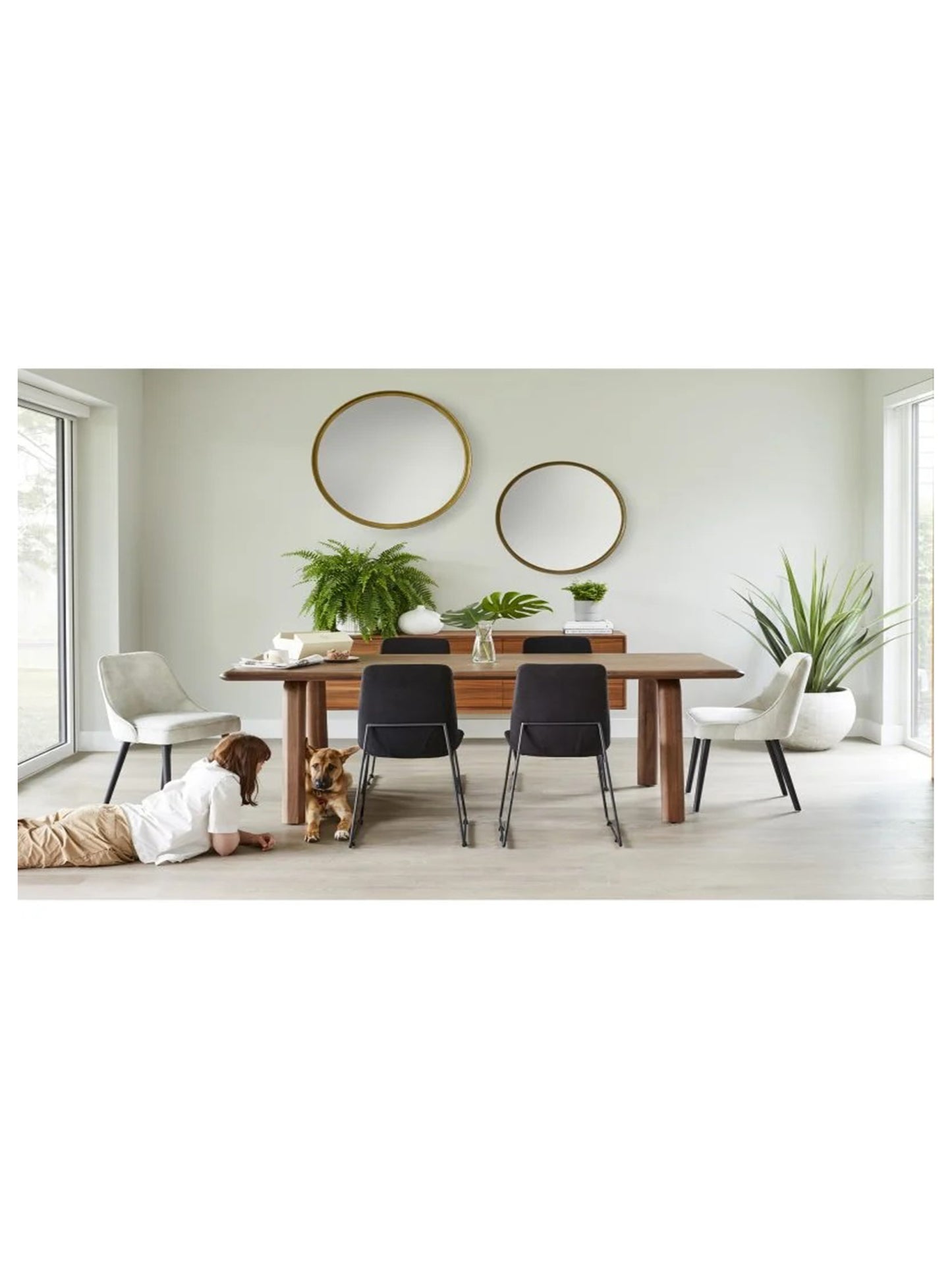 Moes Home Dining Tables Malibu Brown Scandinavian Furniture