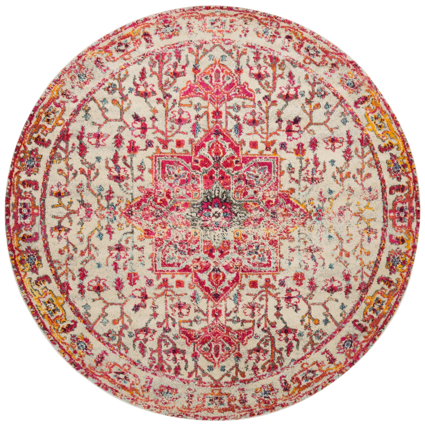 Loloi Nadia Ivory Pink Contemporary