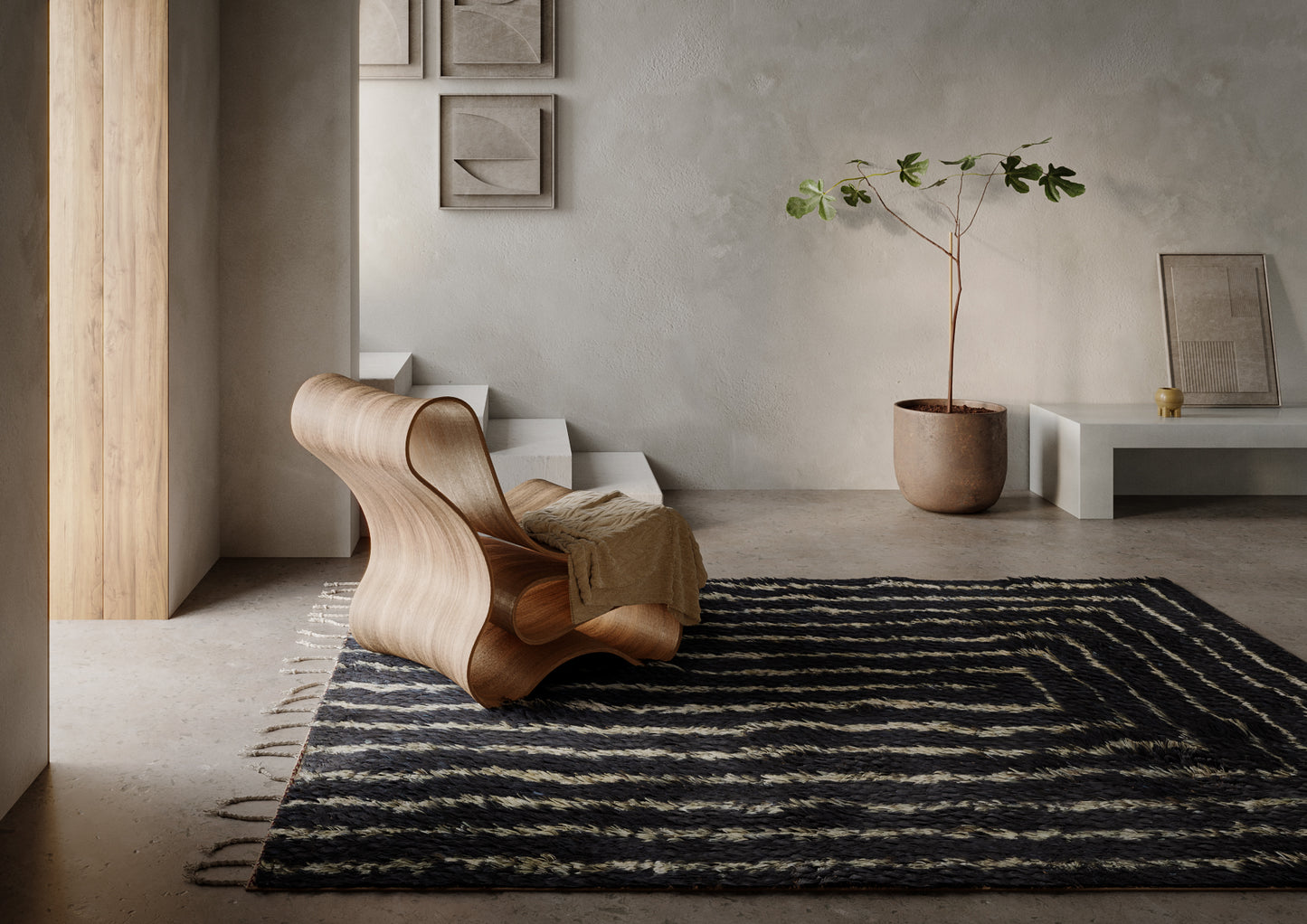 Momeni Neo Navy Contemporary
