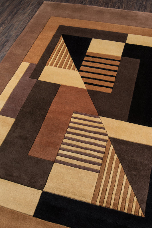 Momeni New Wave Gold Contemporary