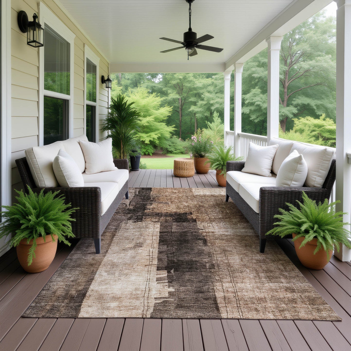 Dalyn Rugs Nouveau Brown Contemporary