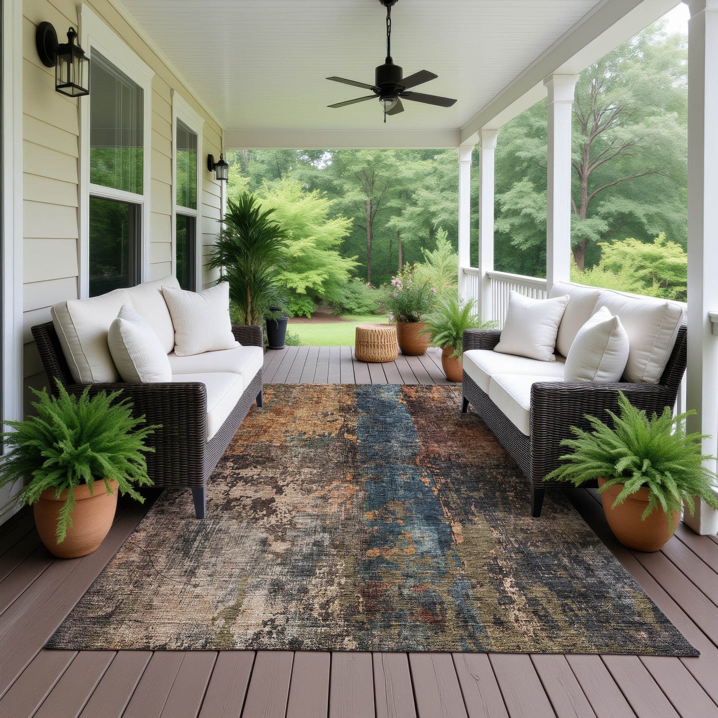 Dalyn Rugs Nouveau Blue Contemporary