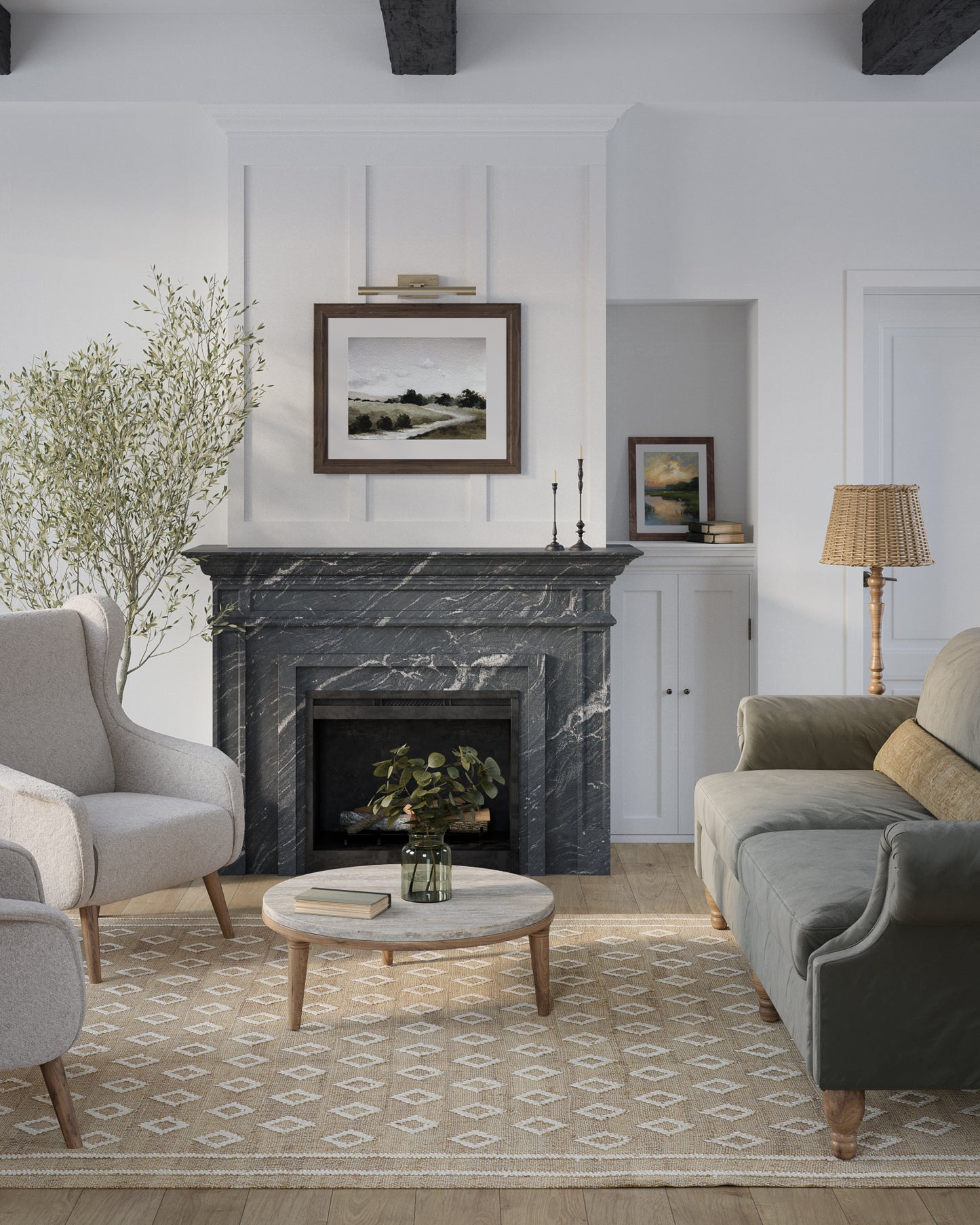 Erin Gates Orchard Natural Contemporary