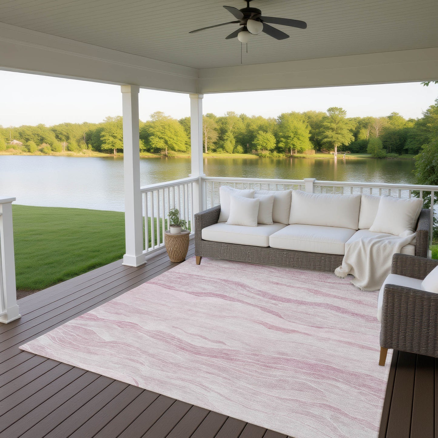 Dalyn Rugs Pacifica Pink Transitional