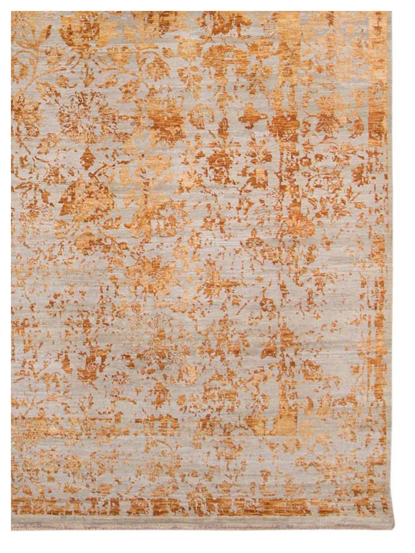 Limited Parkes PA-551 Orange Transitional Knotted Rug