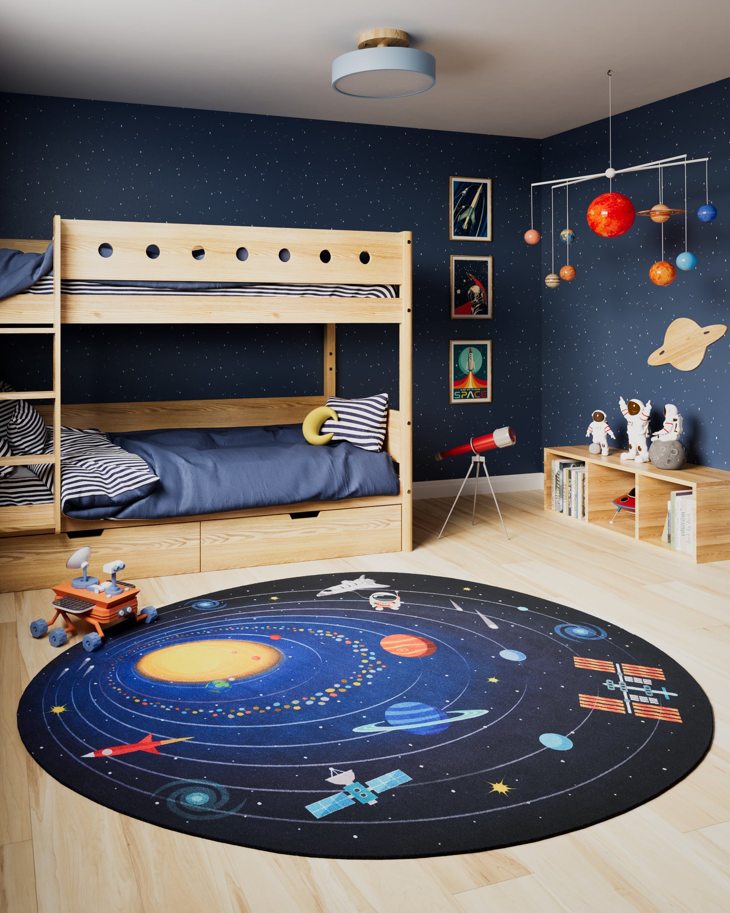 Momeni Playground Blue Contemporary