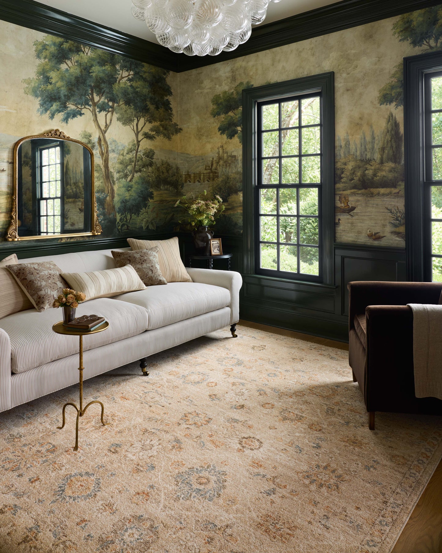 Chris Loves Julia x Loloi Palma Natural Multi Traditional