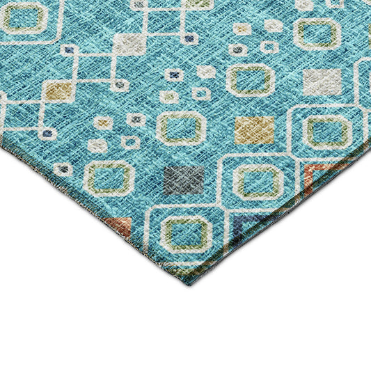Dalyn Rugs Portico Teal Transitional