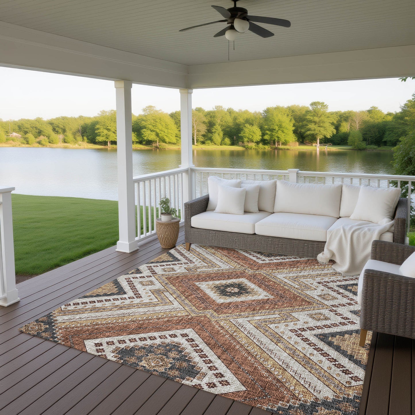 Dalyn Rugs Portico Copper Transitional