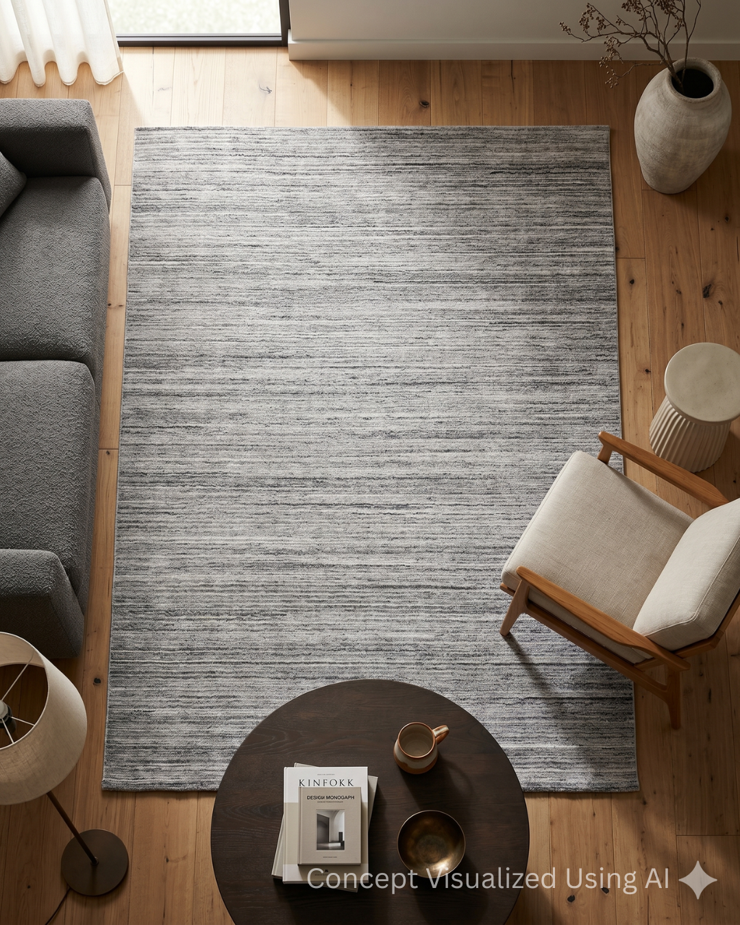 Artisan Liv PT-308 Ash Gray Transitional Loom Rug