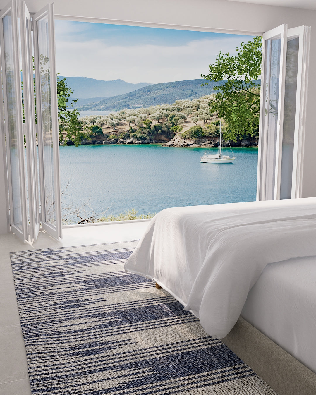 Momeni Riviera Blue Transitional