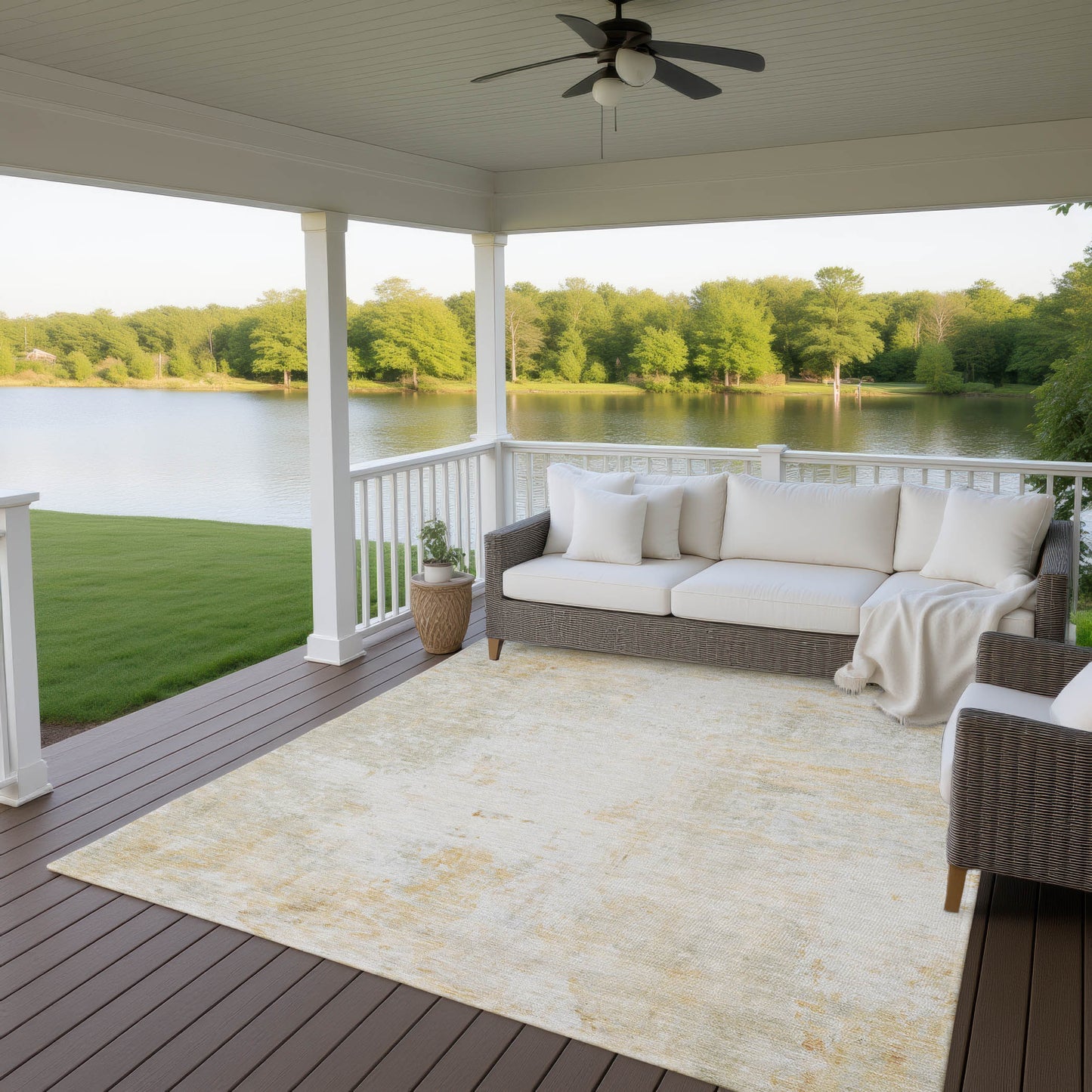Dalyn Rugs Ravenna Linen Transitional