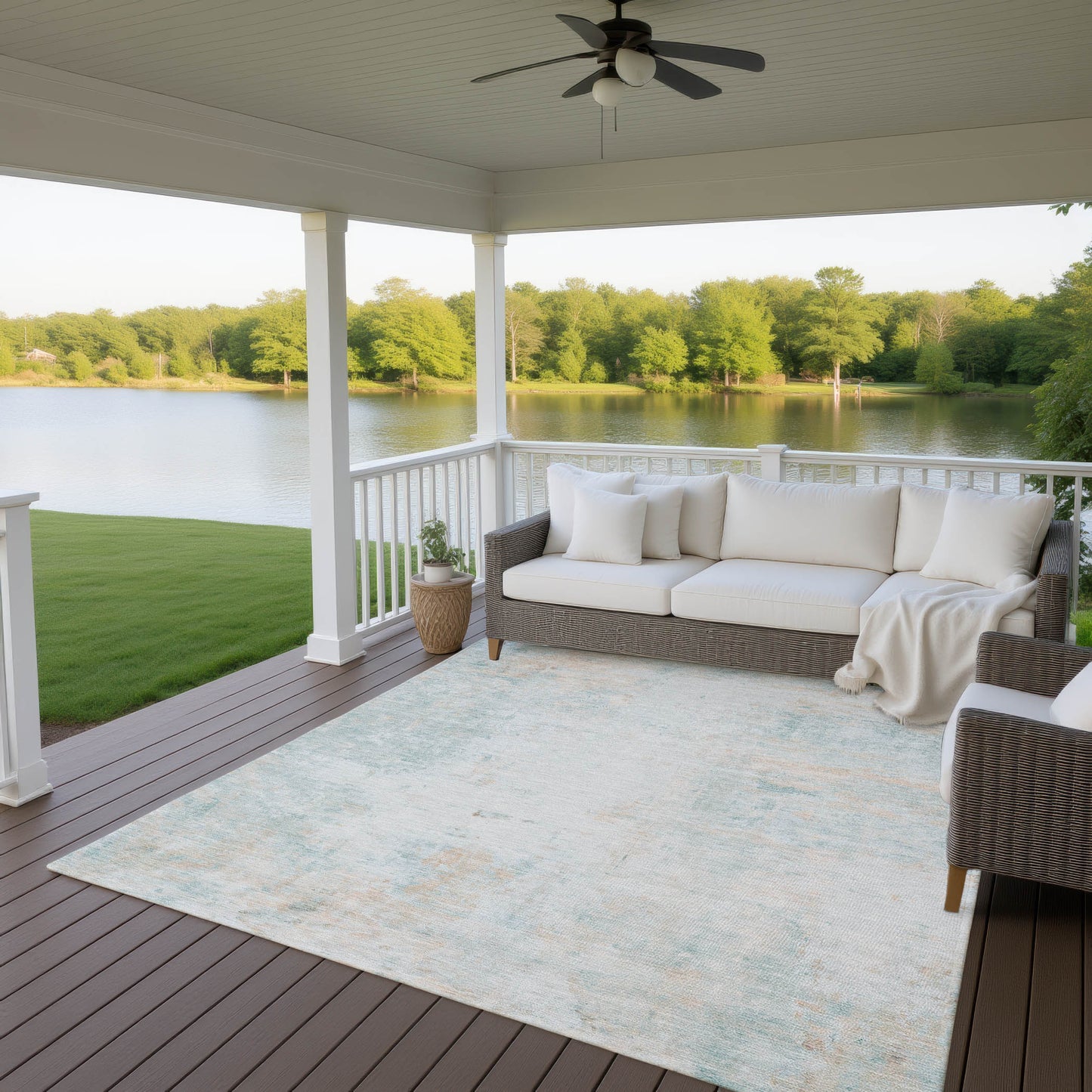 Dalyn Rugs Ravenna Seafoam Transitional