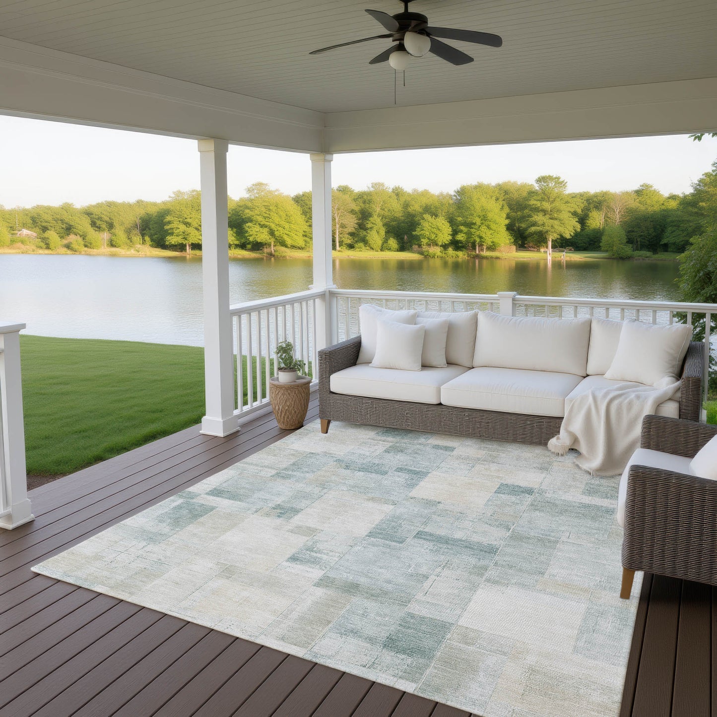 Dalyn Rugs Ravenna Seafoam Transitional