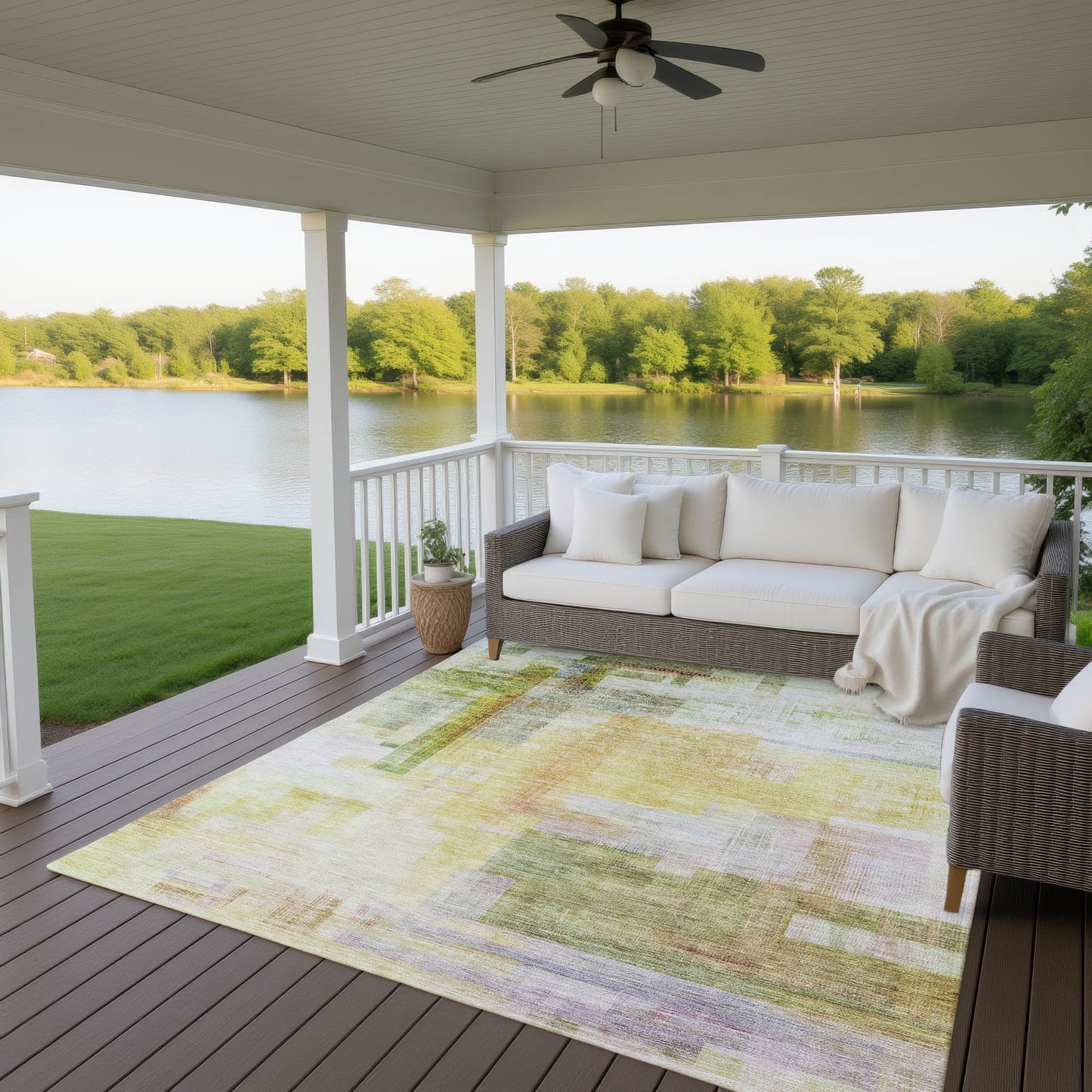 Dalyn Rugs Ravenna Green Transitional