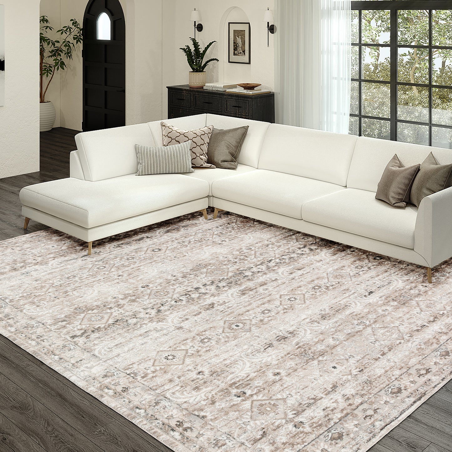 Dalyn Rugs Rhodes Taupe Transitional