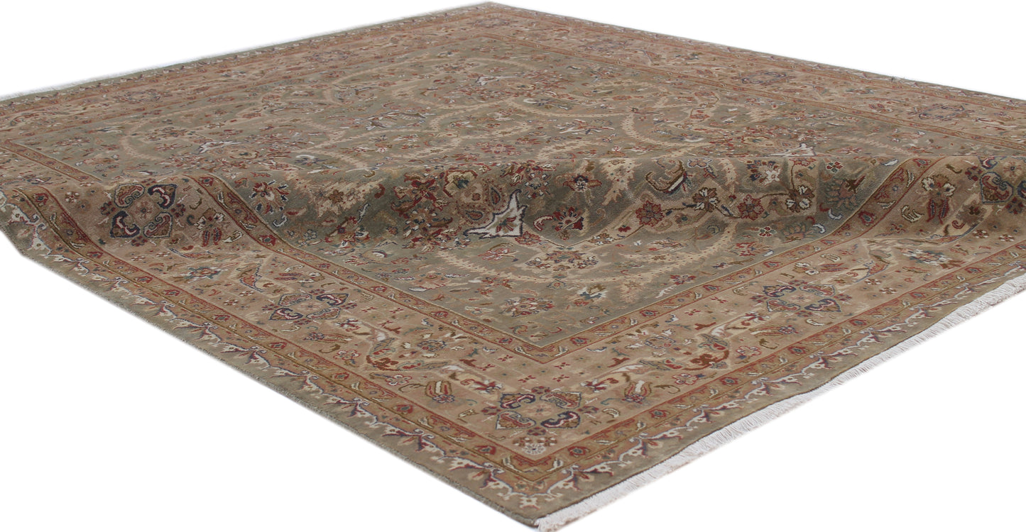 Anjani Carpets S20 S20 Sage Beige Persian Hand Knotted Rugs