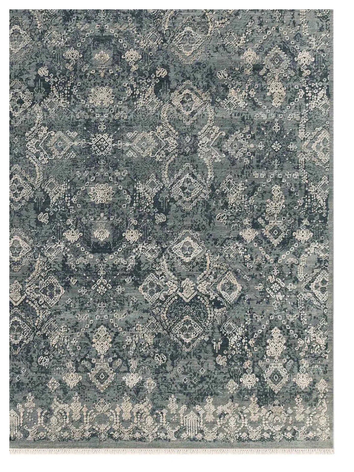 Limited Shoreham SHO-156 Sea Blue Transitional Knotted Rug