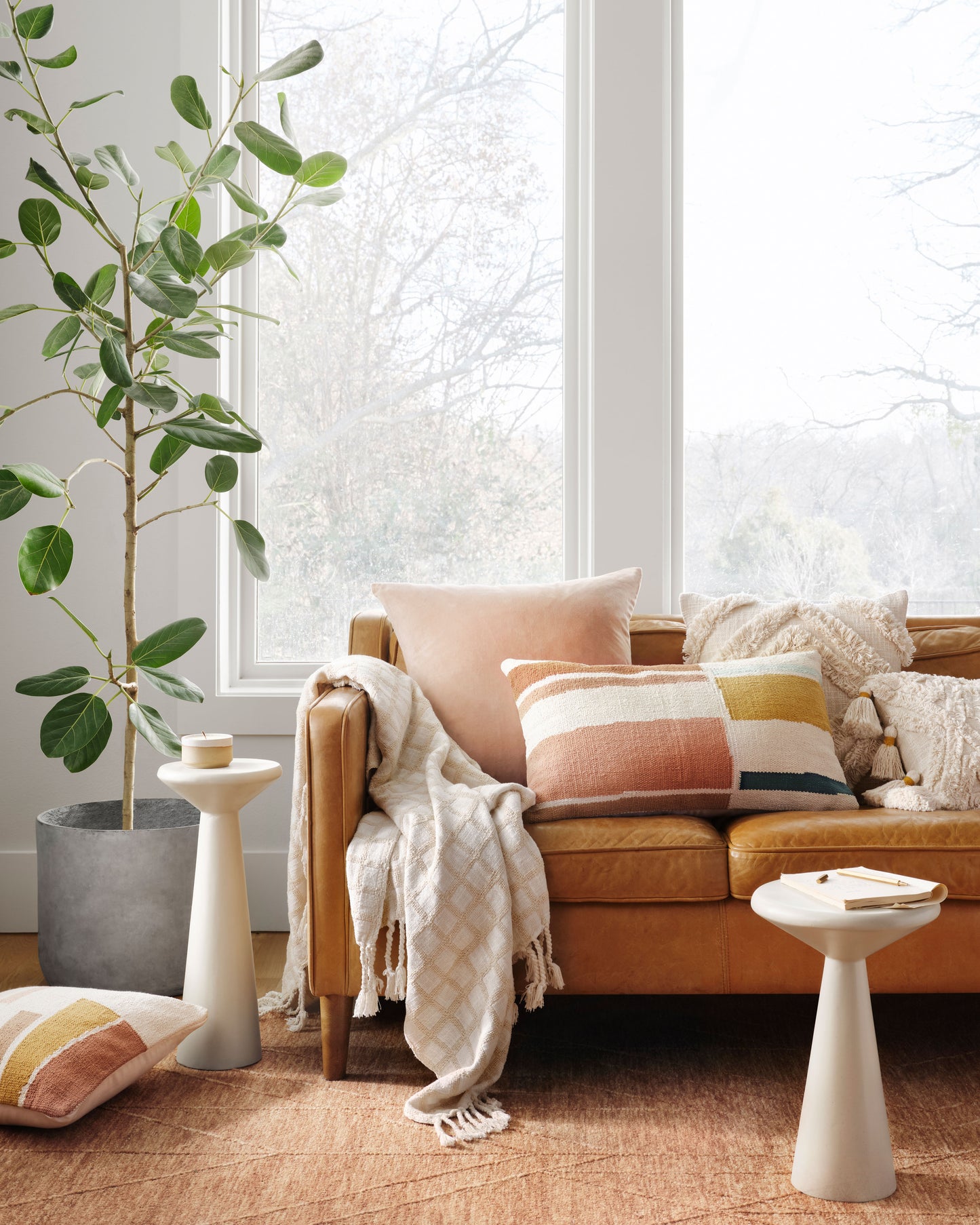 Magnolia Home by Joanna Gaines x Loloi Sarah Terracotta Contemporary