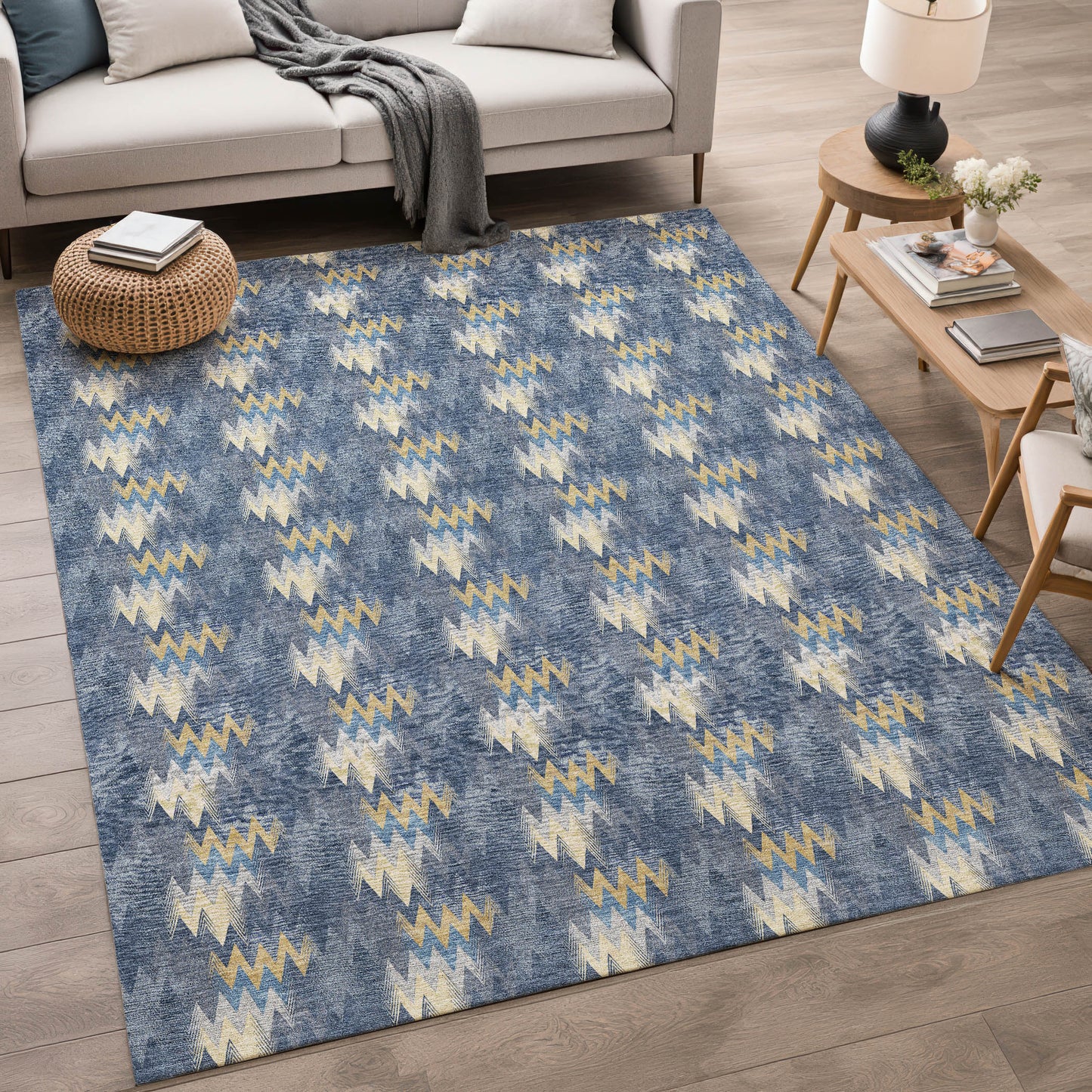 Dalyn Rugs Soft Essentials Navy Transitional