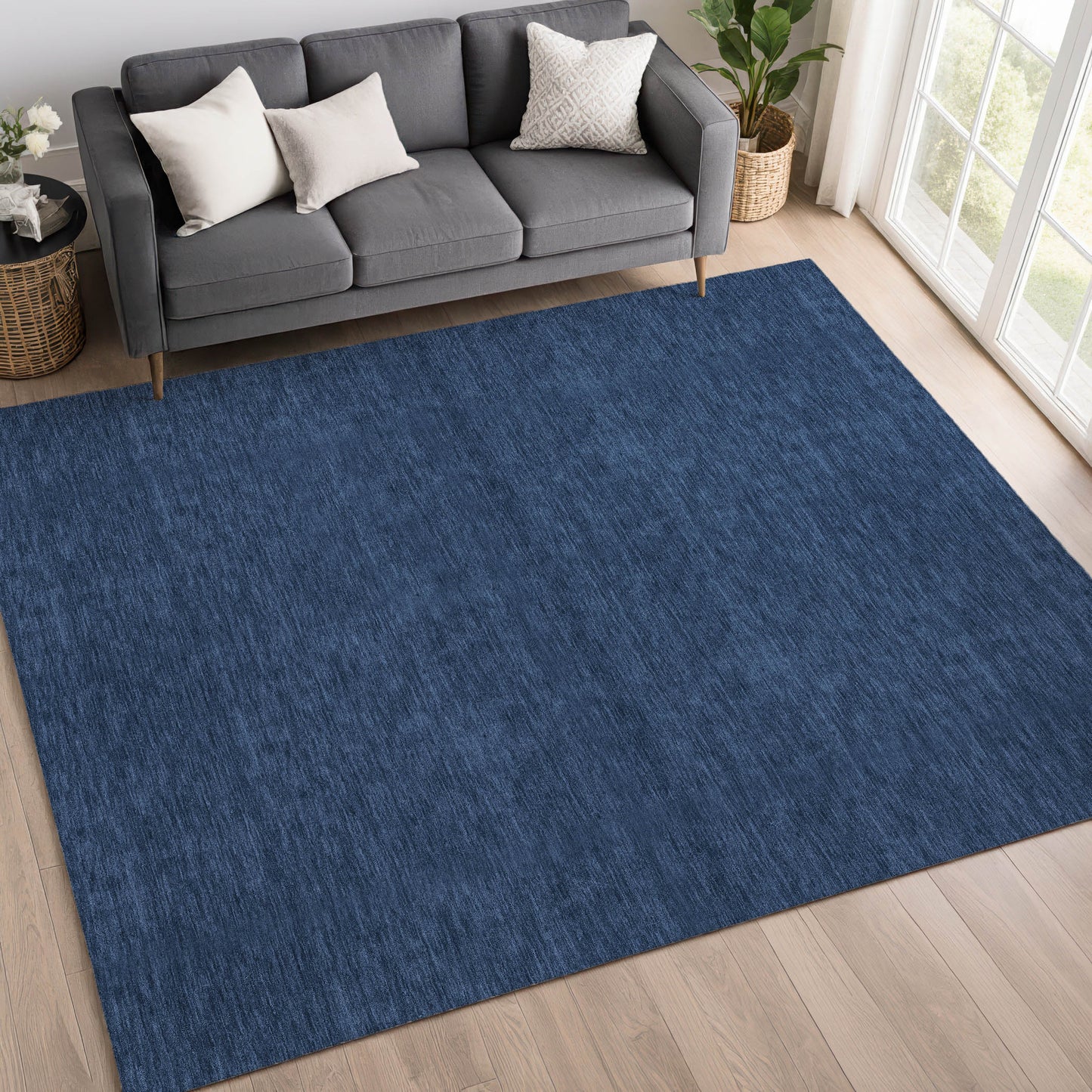 Dalyn Rugs Soft Essentials Navy Transitional