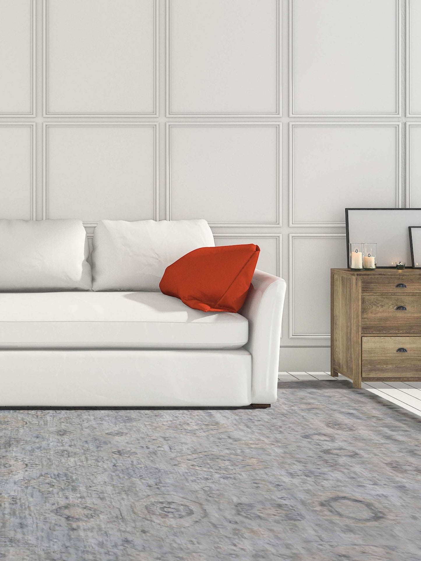 Artisan Vivica Lt.Silver Lt.Blue Transitional Knotted Rug - Rugs - Artisan - Atlanta Designer Rugs