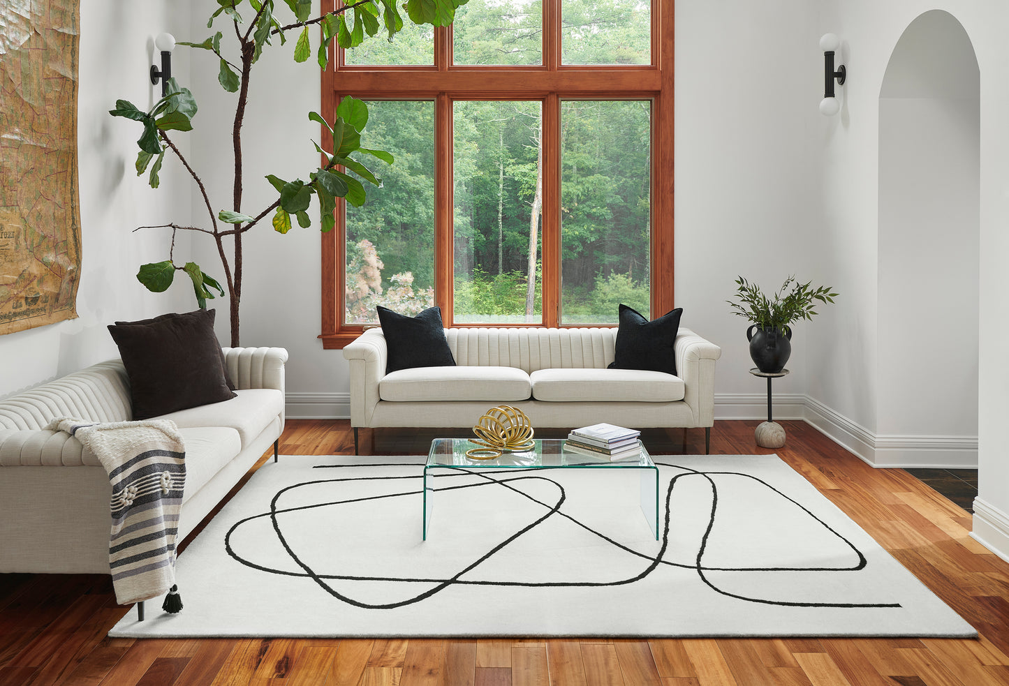 Momeni Simba Ivory Contemporary