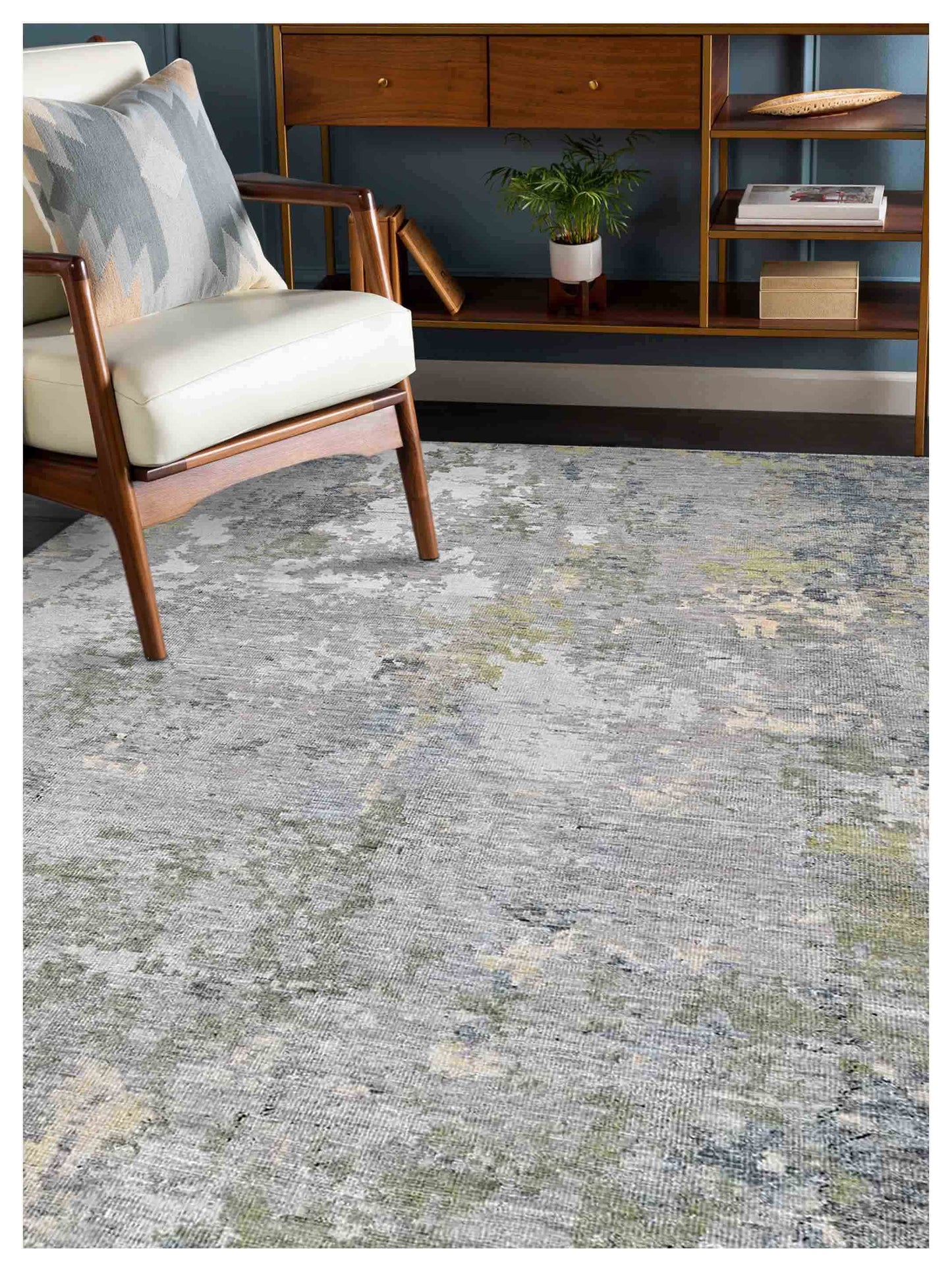 Artisan Hudson Beige Green Transitional Rug
