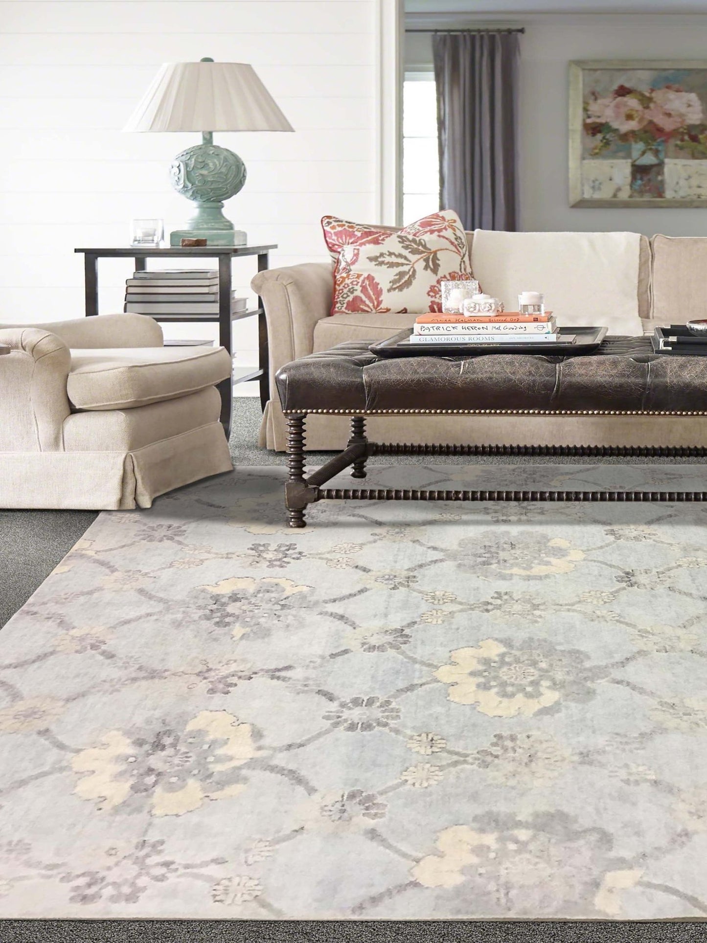 Artisan Uma Lt.Blue Transitional Knotted Rug - Rugs - Artisan - Atlanta Designer Rugs