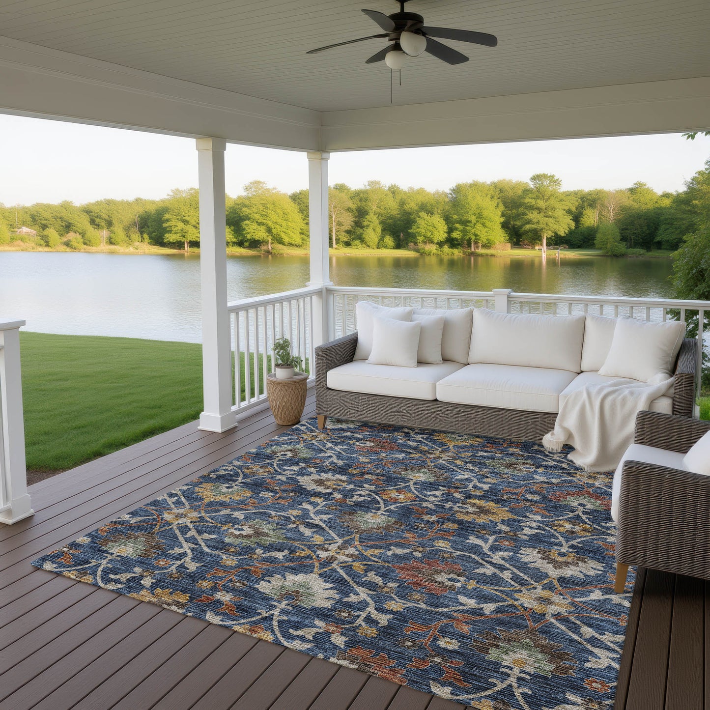 Dalyn Rugs Silk Road Navy Transitional