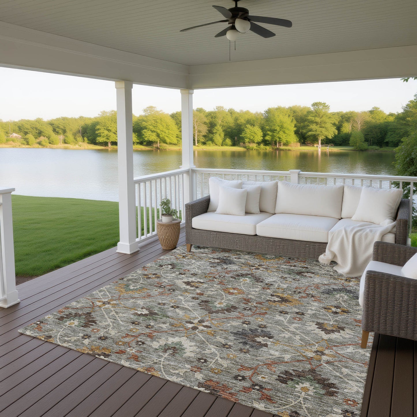 Dalyn Rugs Silk Road Pewter Transitional