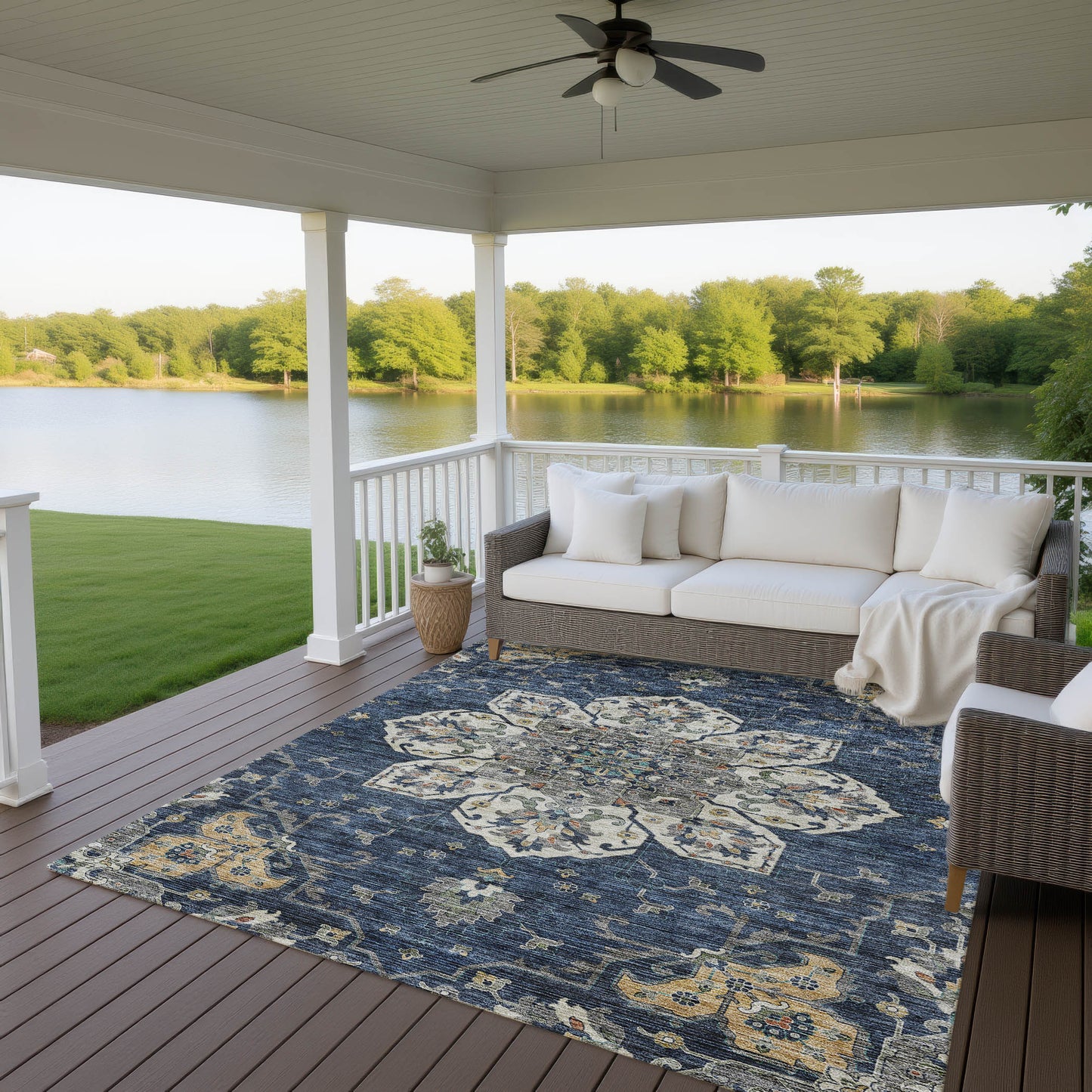 Dalyn Rugs Silk Road Navy Traditional