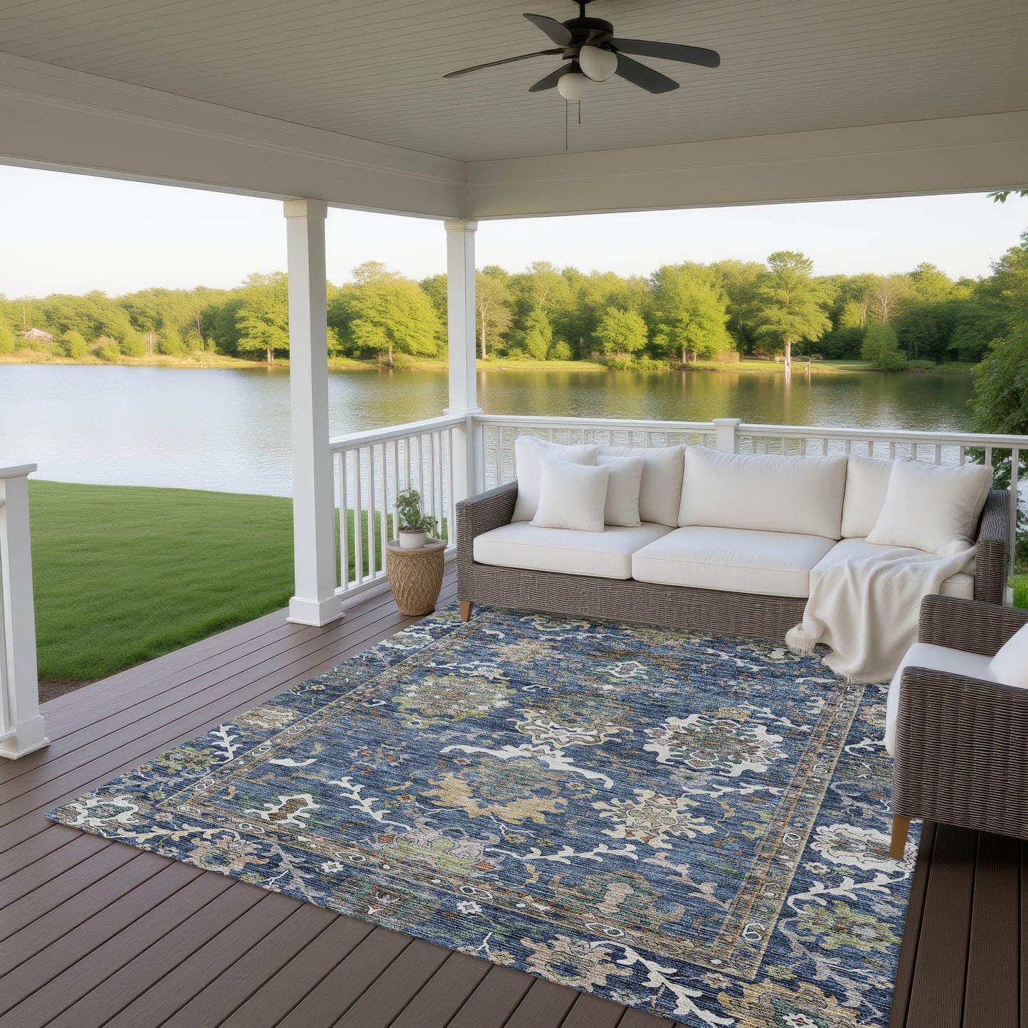 Dalyn Rugs Silk Road Navy Traditional