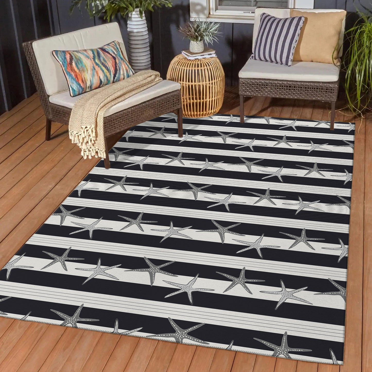 Dalyn Rugs Seabreeze Black Coastal