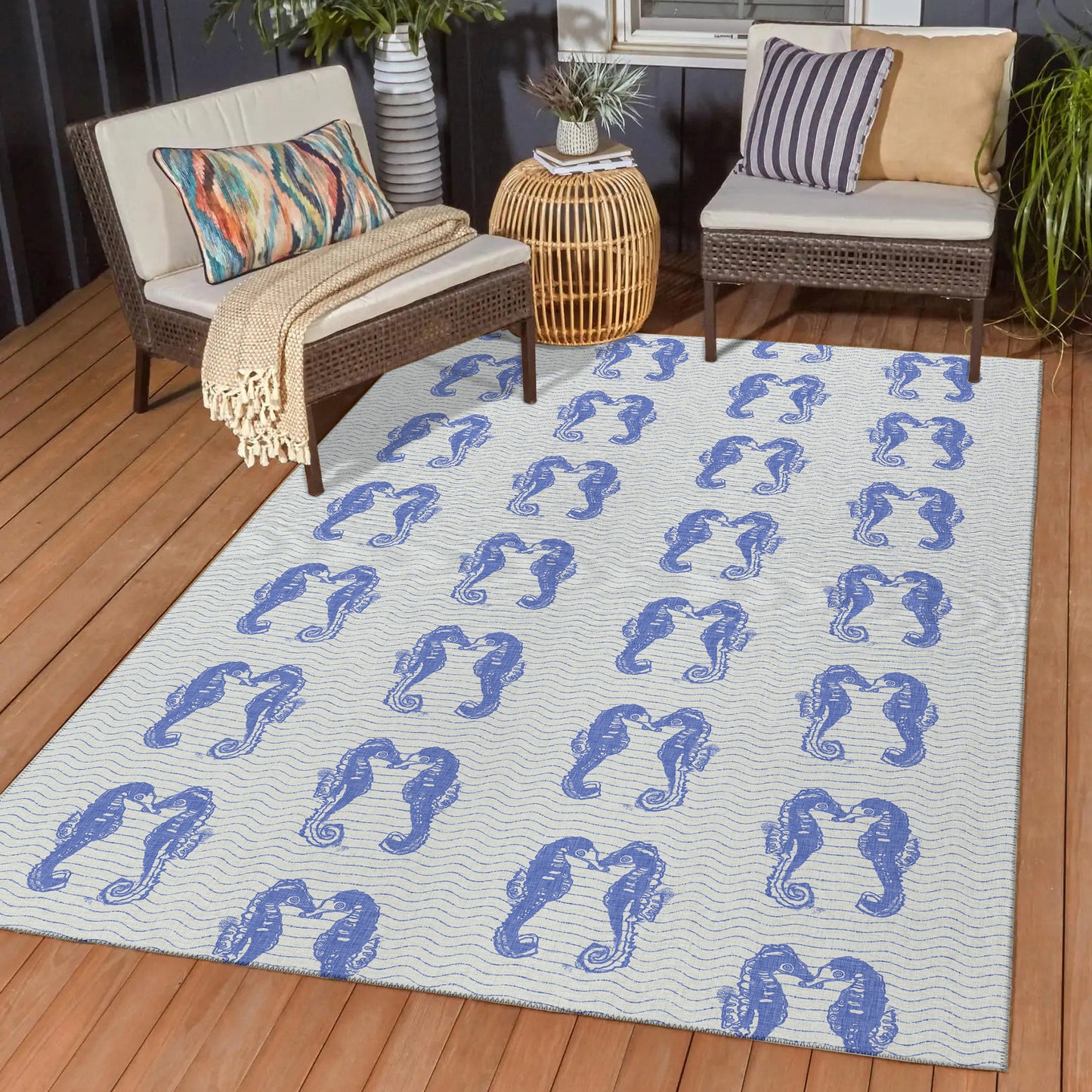 Dalyn Rugs Seabreeze Navy Coastal