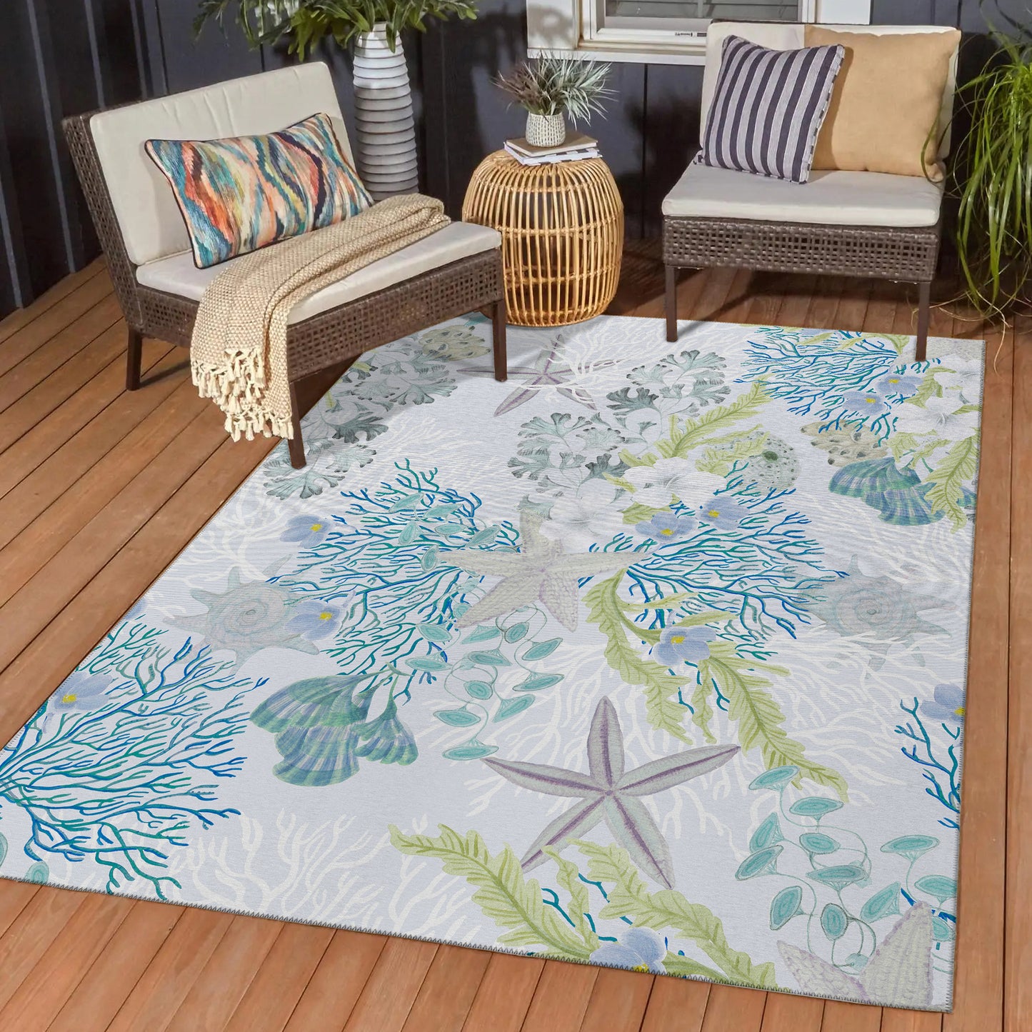 Dalyn Rugs Seabreeze Silver Coastal