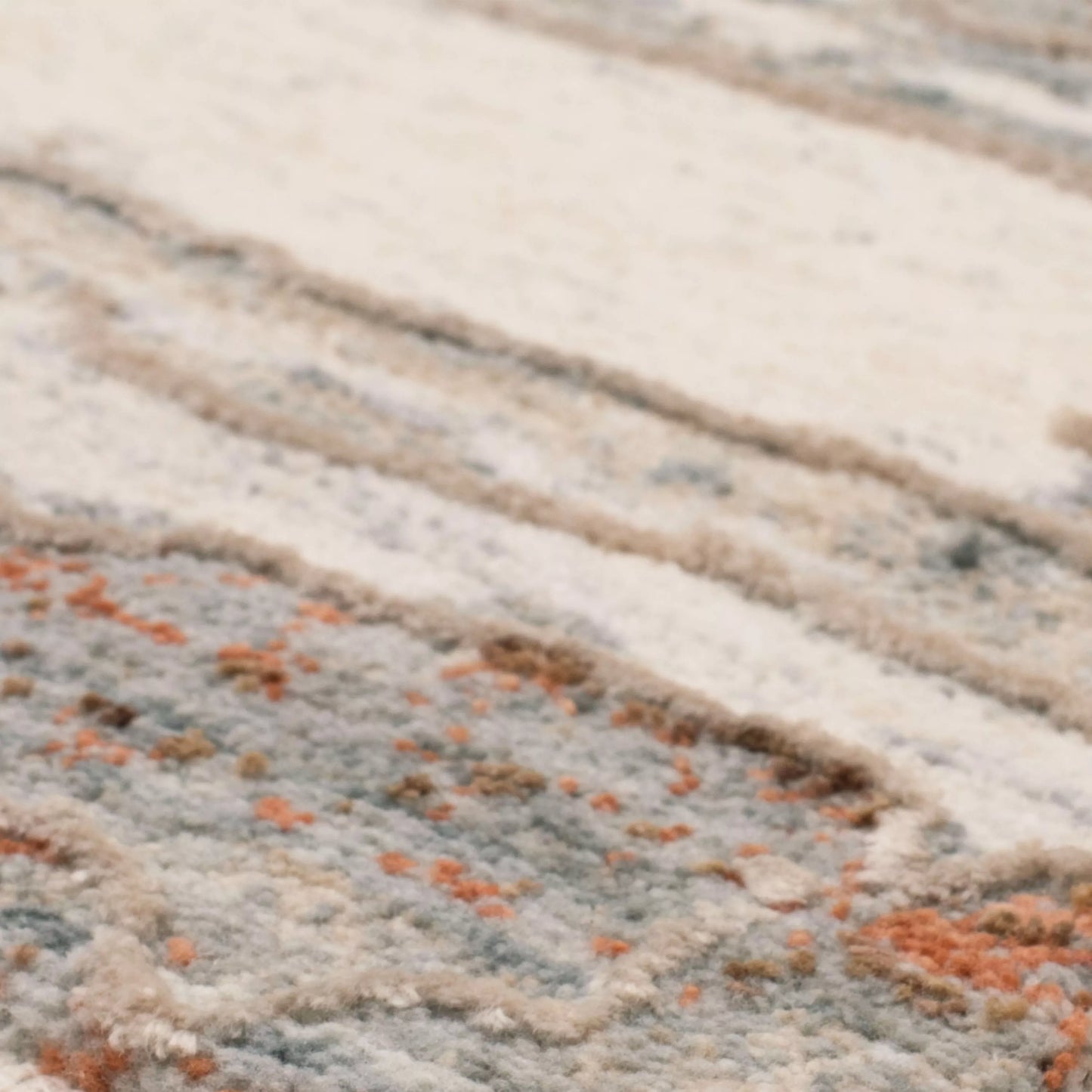 Karastan Solitude Cream Dark Grey Transitional