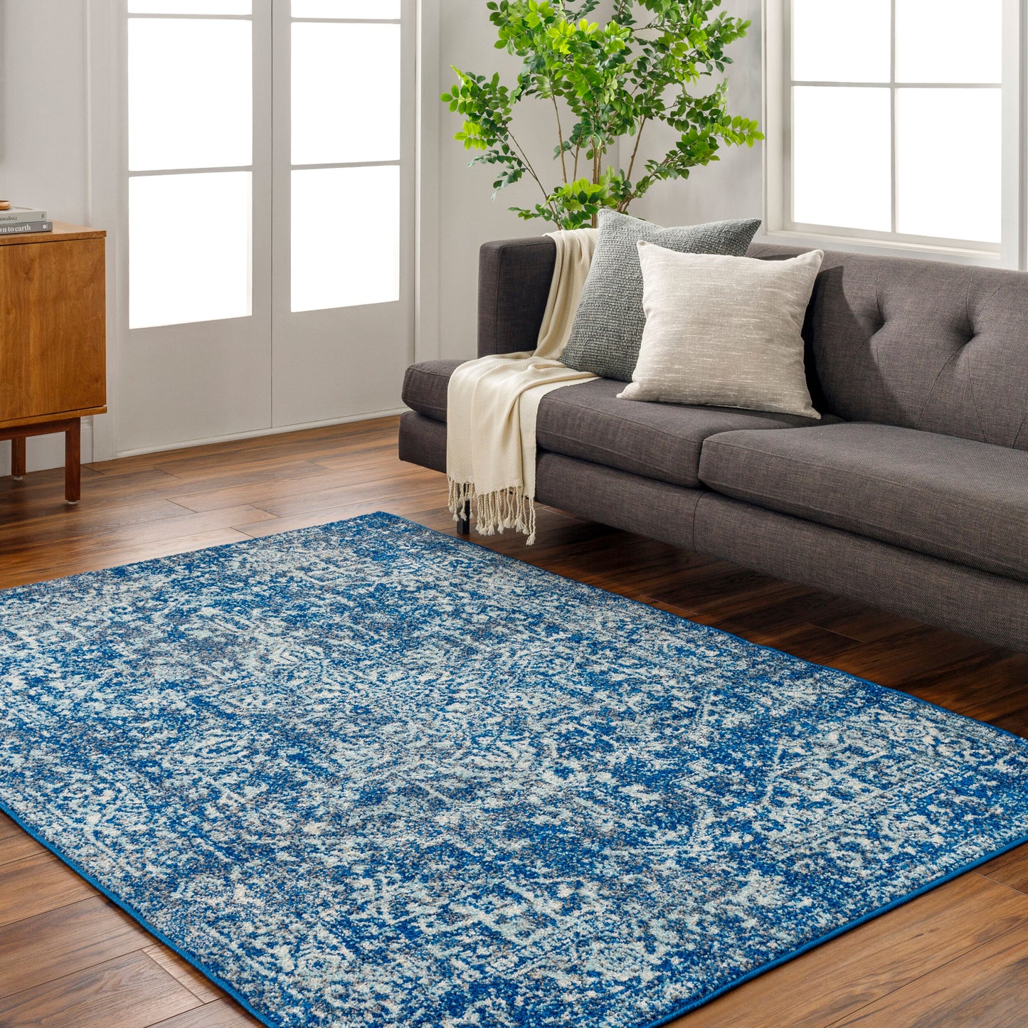 Surya Harput HAP-1022 Navy Traditional Machine Woven Rug