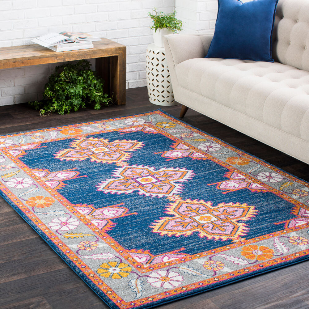 Surya Harput HAP-1037 Navy Traditional Machine Woven Rug