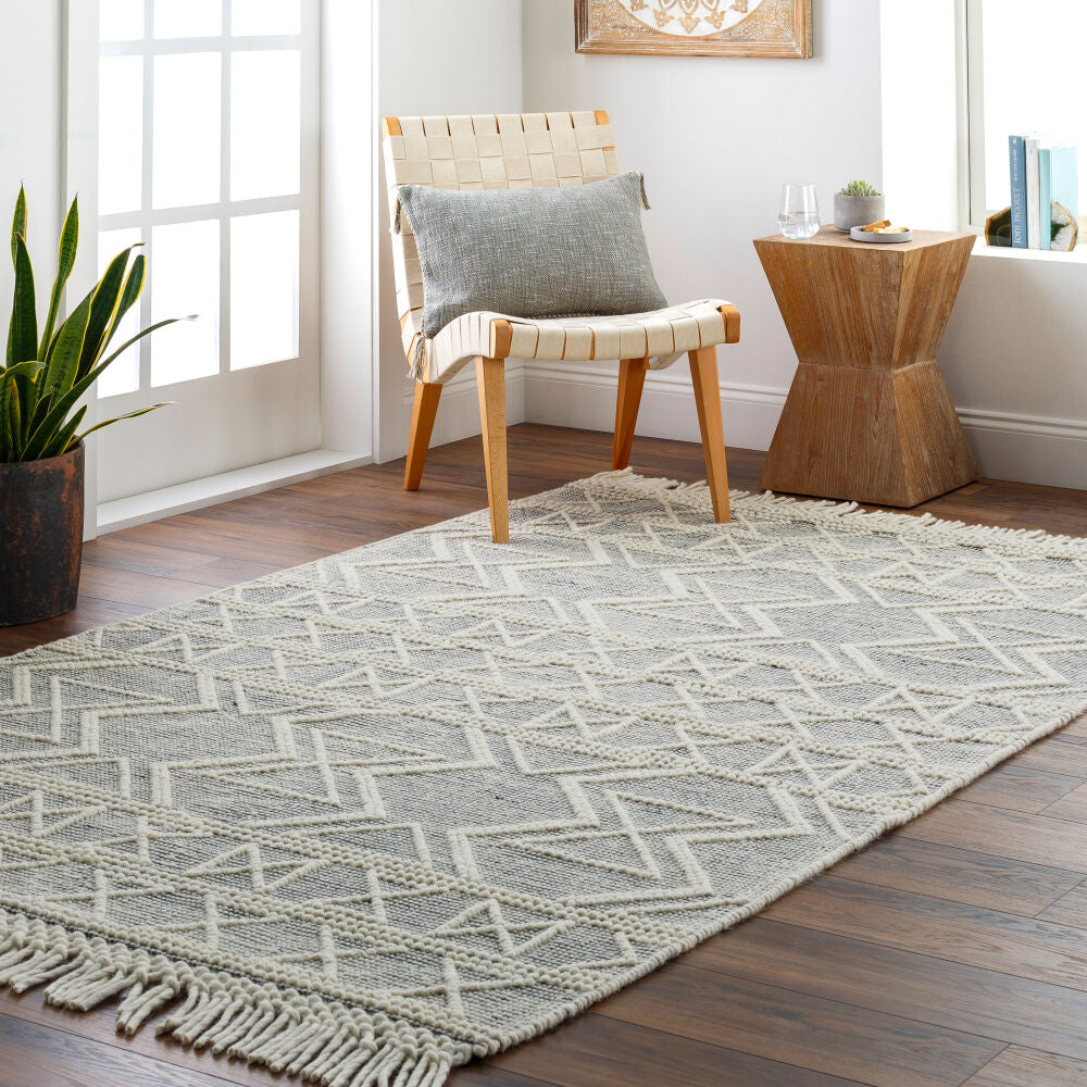 Surya Hemingway HMG-2307 Ivory Cottage Hand Woven Rug