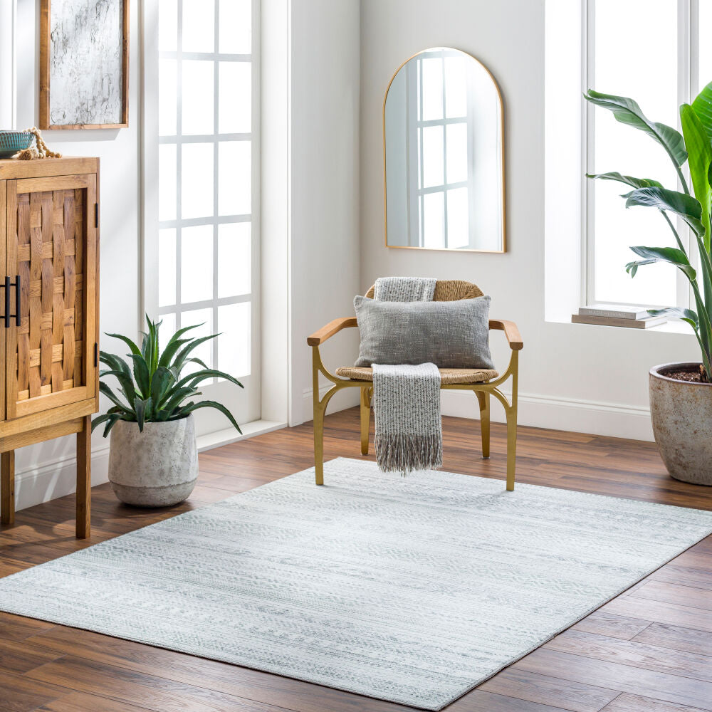 Surya Hera HRH-2303 Medium Gray Global Machine Woven Rug