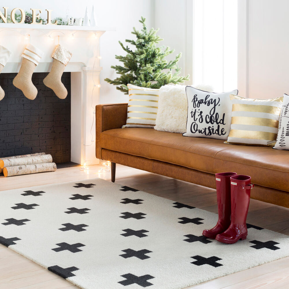 Surya Hilda HDA-2390 Ivory Modern Hand Tufted Rug