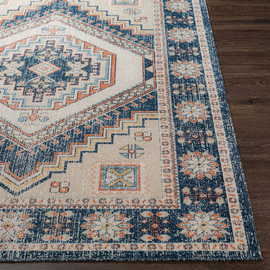 Surya Huntington Beach HTB-2308 Navy Global Machine Woven Rug