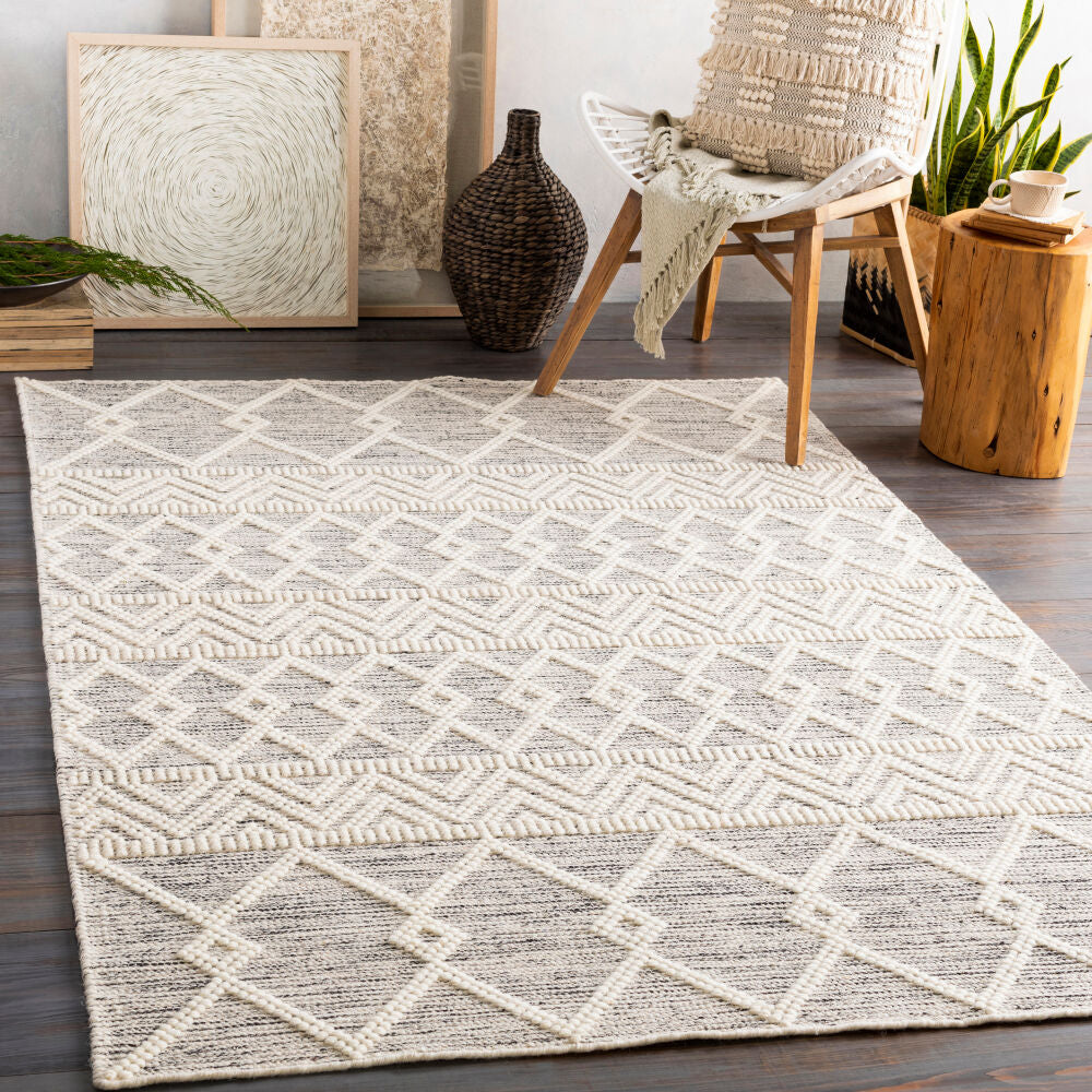 Surya Hygge HYG-2305 Charcoal Global Hand Woven Rug