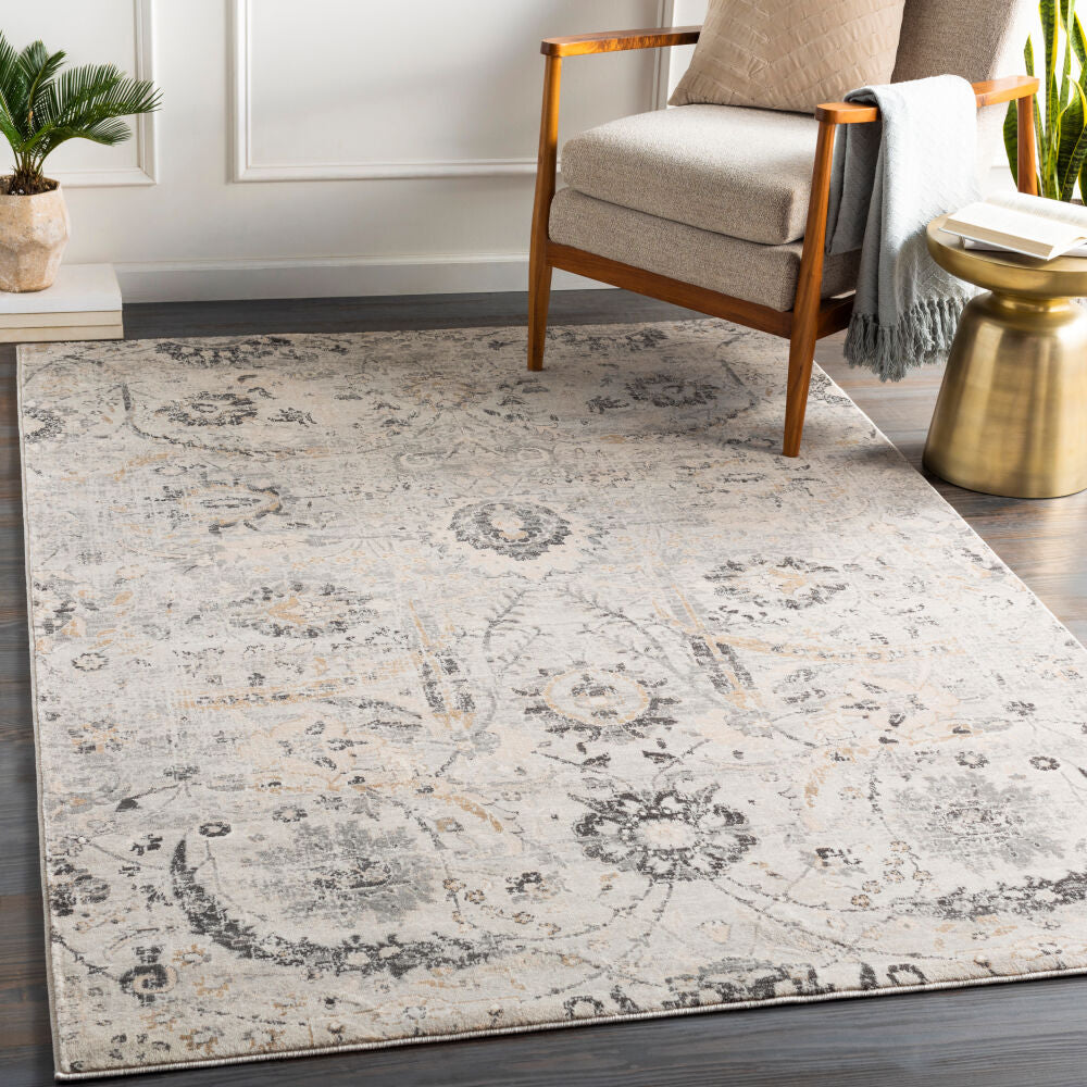 Surya Indigo IGO-2318 Charcoal Traditional Machine Woven Rug