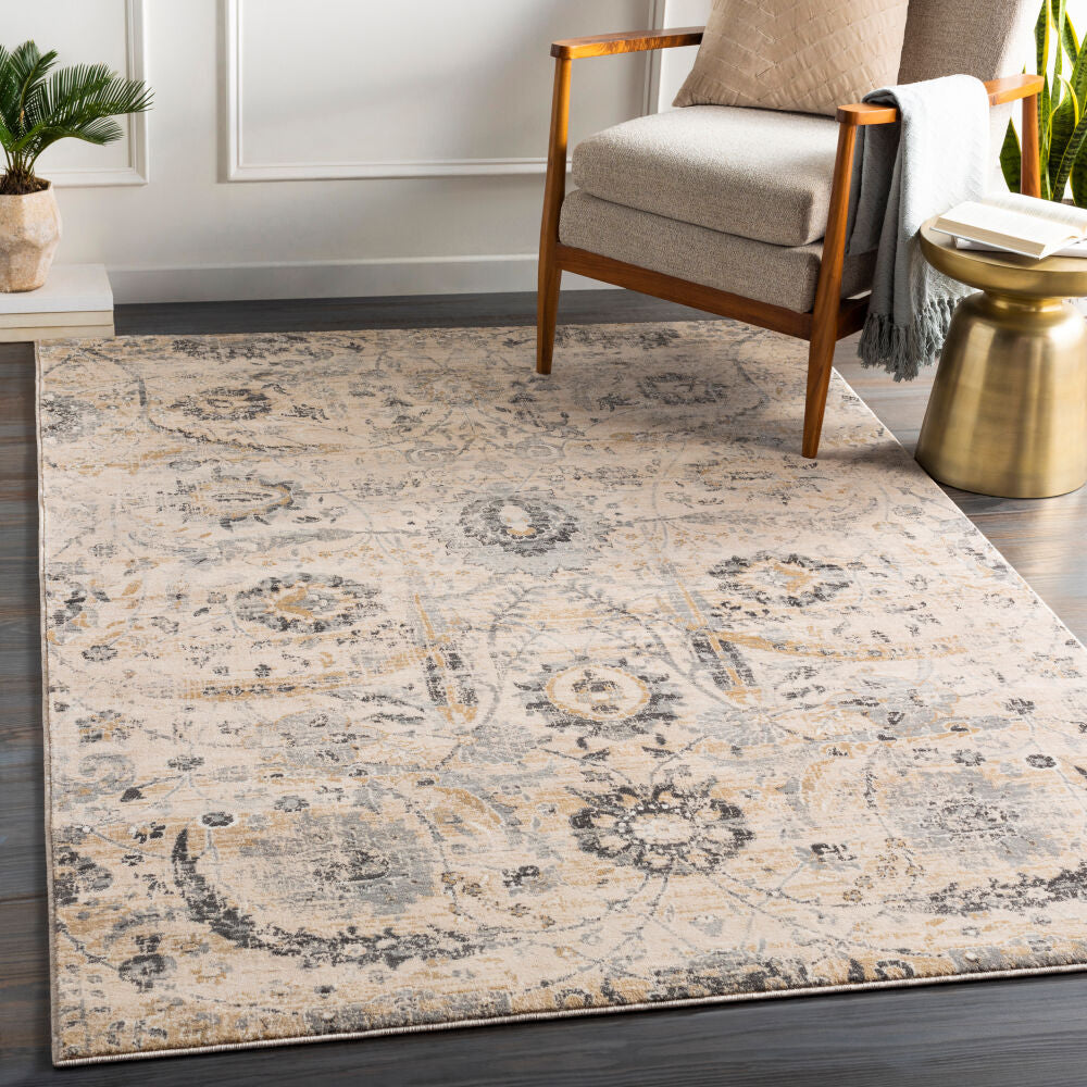 Surya Indigo IGO-2319 Charcoal Traditional Machine Woven Rug