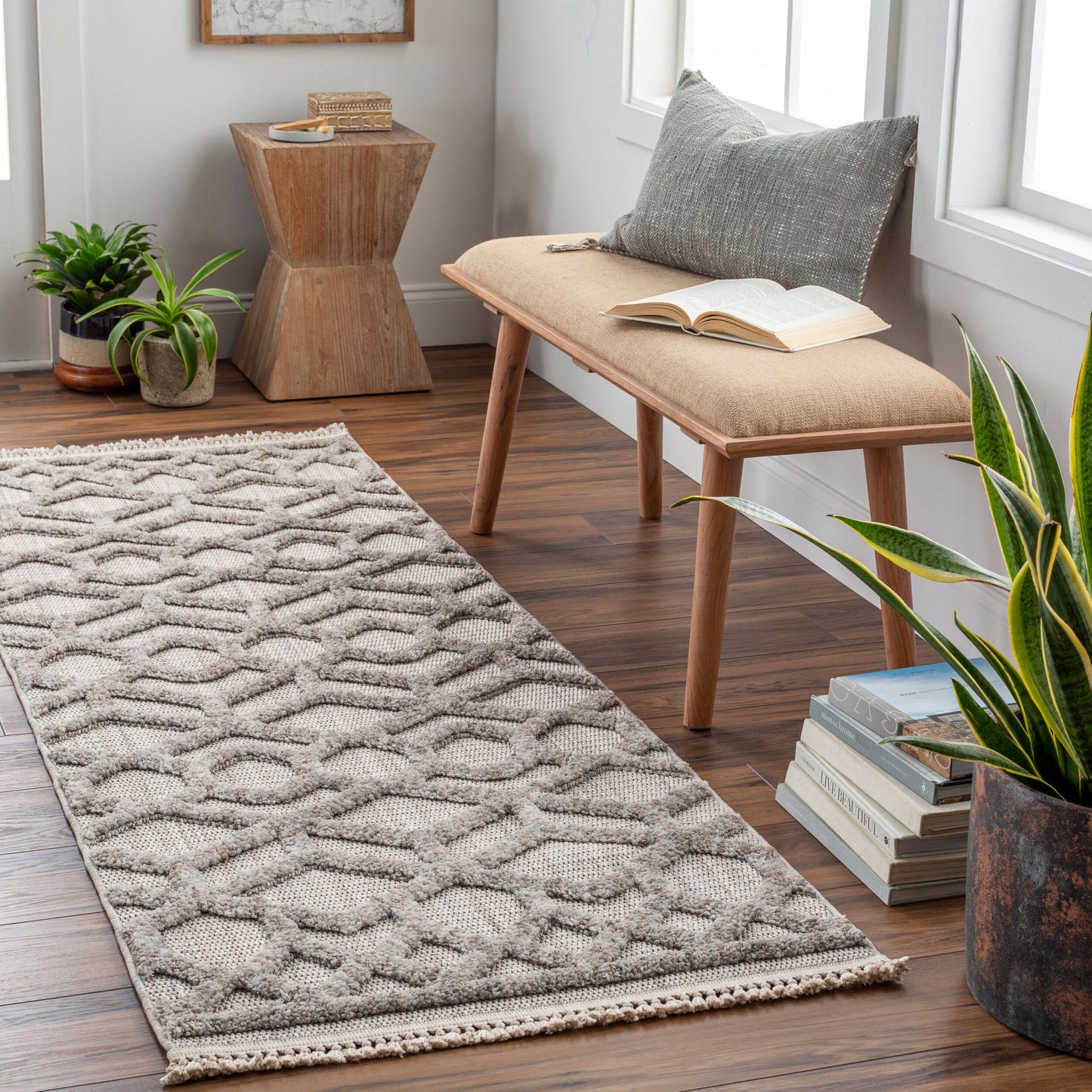 Surya Zaragoza ZRZ-2304 Light Slate Modern Machine Woven Rug