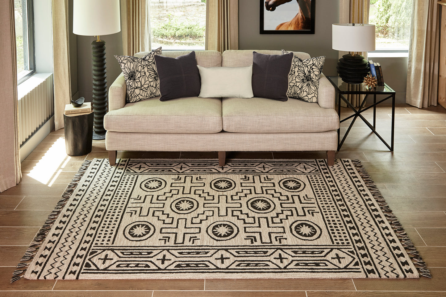 Momeni Tahoe Linen Transitional